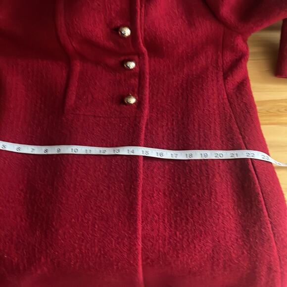 Vintage 30's Lord + Taylor/Saks Fifth Avenue wool maxi coat women's 14-16 - Picture 15 of 16